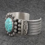 Kingman sterling silver bracelet by Michael Calladitto