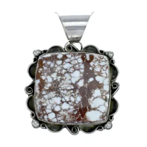 Buy Authentic Navajo Wild Horse Turquoise And Sterling Silver Pendant