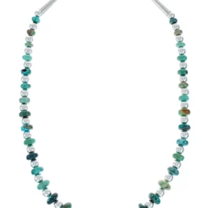 Buy Native American Turquoise Sterling Silver Bead Necklace