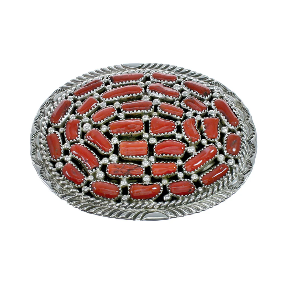 Coral American Indian Sterling