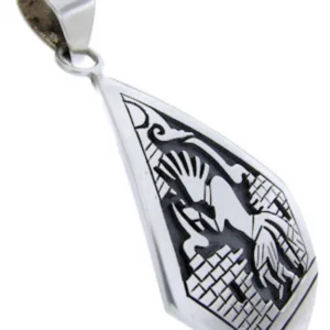 George Phillipis Hopi Kokopelli Native American Pendant