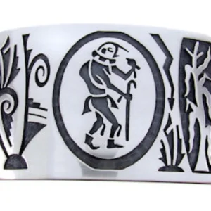 George Phillips Hopi Kachina Figure Corn Stalk Belt Buckle
