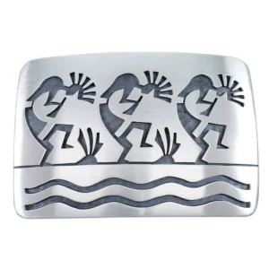 Hopi Kokopelli Prayer Sticks George Phillips Belt Buckle