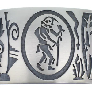 Hopi George Phillips Kachina Figure Corn Stalk Belt Buckle