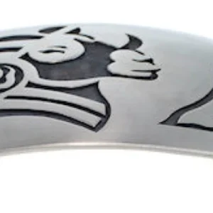 Hopi Indian George Phillips Sterling Silver Ram Belt Buckle