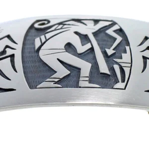 Hopi Kokopelli Corn Stalk Silver George Phillips Belt Buckle