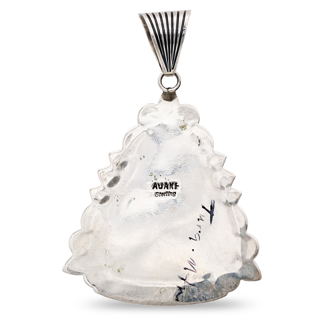 Breathtaking Large Turquoise Pendant – Sterling Silver Statement Masterpiece - Image 5