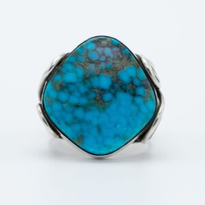 Masterpiece Kingman Turquoise Ring by Navajo Artist Bryant Martinez
