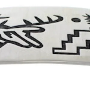 Hopi Jewelry Sterling Silver Deer Native American Belt Buckle
