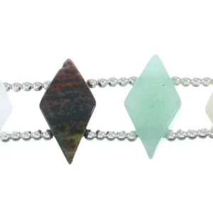 Native American Multicolor Treasure Sterling Silver Bead Bracelet