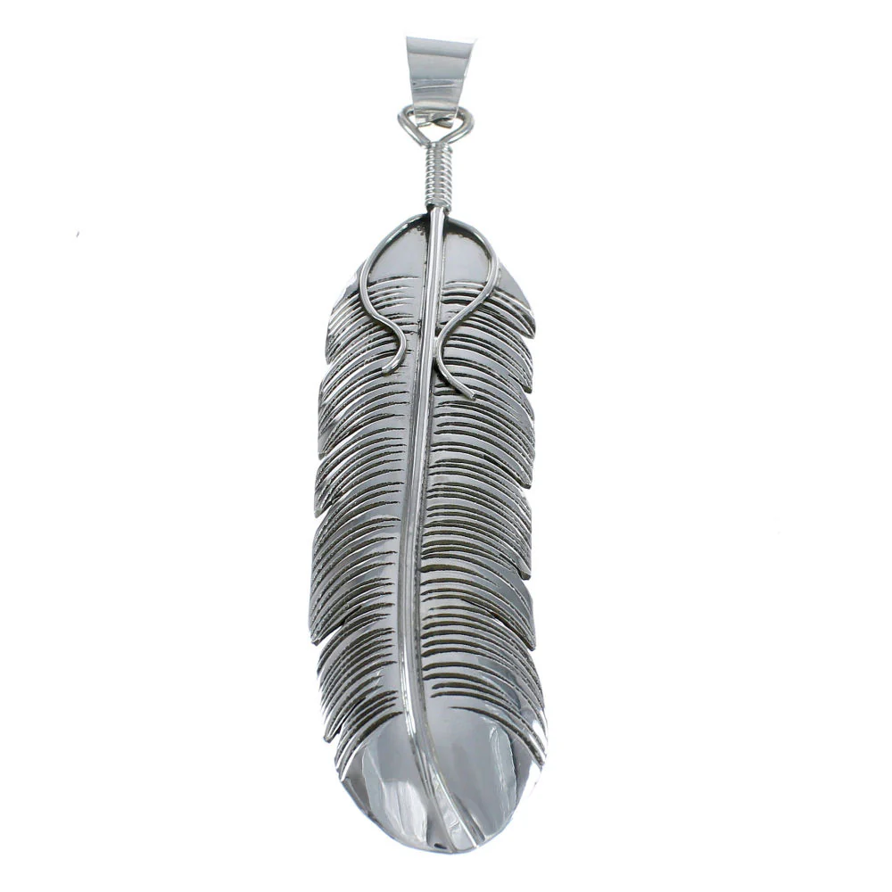 Navajo Sterling Silver Feather