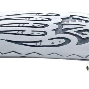 Navajo Bear Paw Belt Buckle Sterling Silver Native American