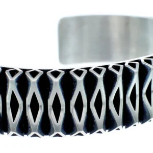 Native American Navajo Sterling Silver Cuff Bracelet