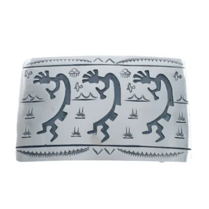 Navajo Kokopelli Belt Buckle Native American Sterling Silver