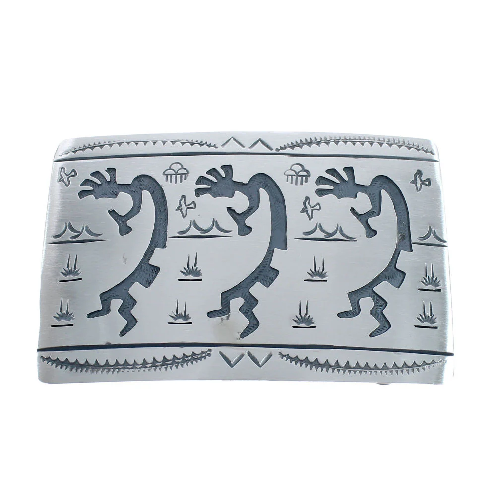Navajo Kokopelli Belt Buckle Na
