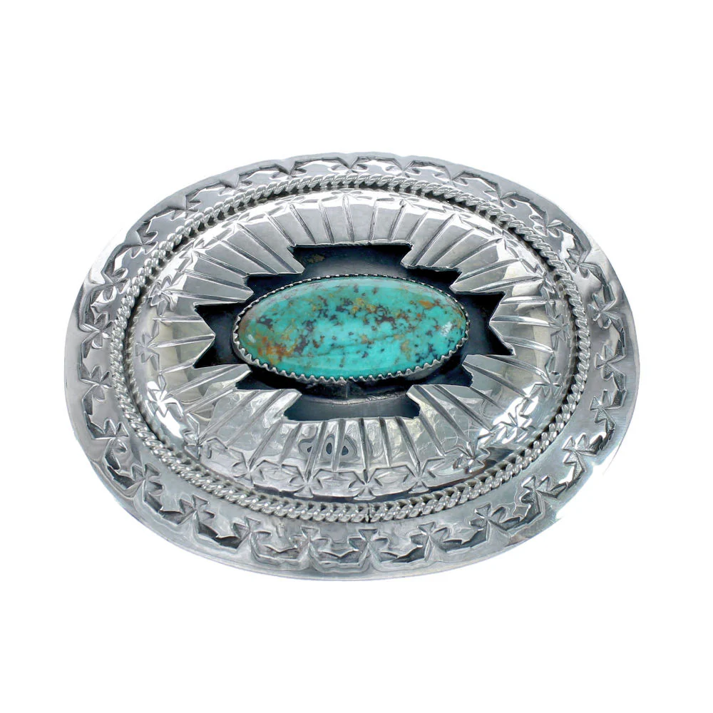 Navajo Turquoise Belt Buckle St