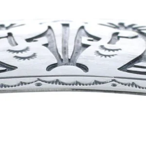 Native American Kokopelli Belt Buckle Navajo Sterling Silver