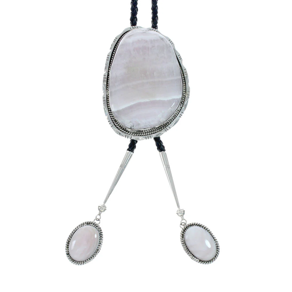 Navajo Quartz Bolo Tie Genuine