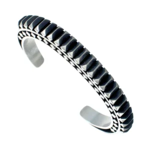 Navajo Sterling Silver Native American Cuff Bracelet