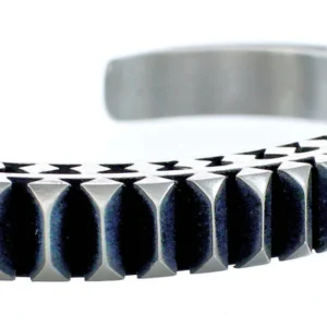 Navajo Sterling Silver Native American Cuff Bracelet