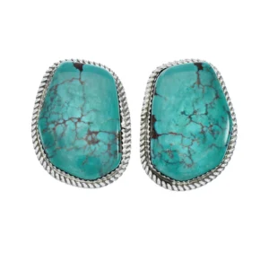 Navajo Sterling Silver Turquoise Post Earrings