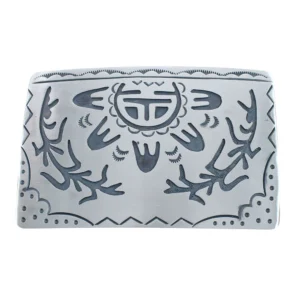 Navajo Sunface Corn Belt Buckle Native American Sterling Silver