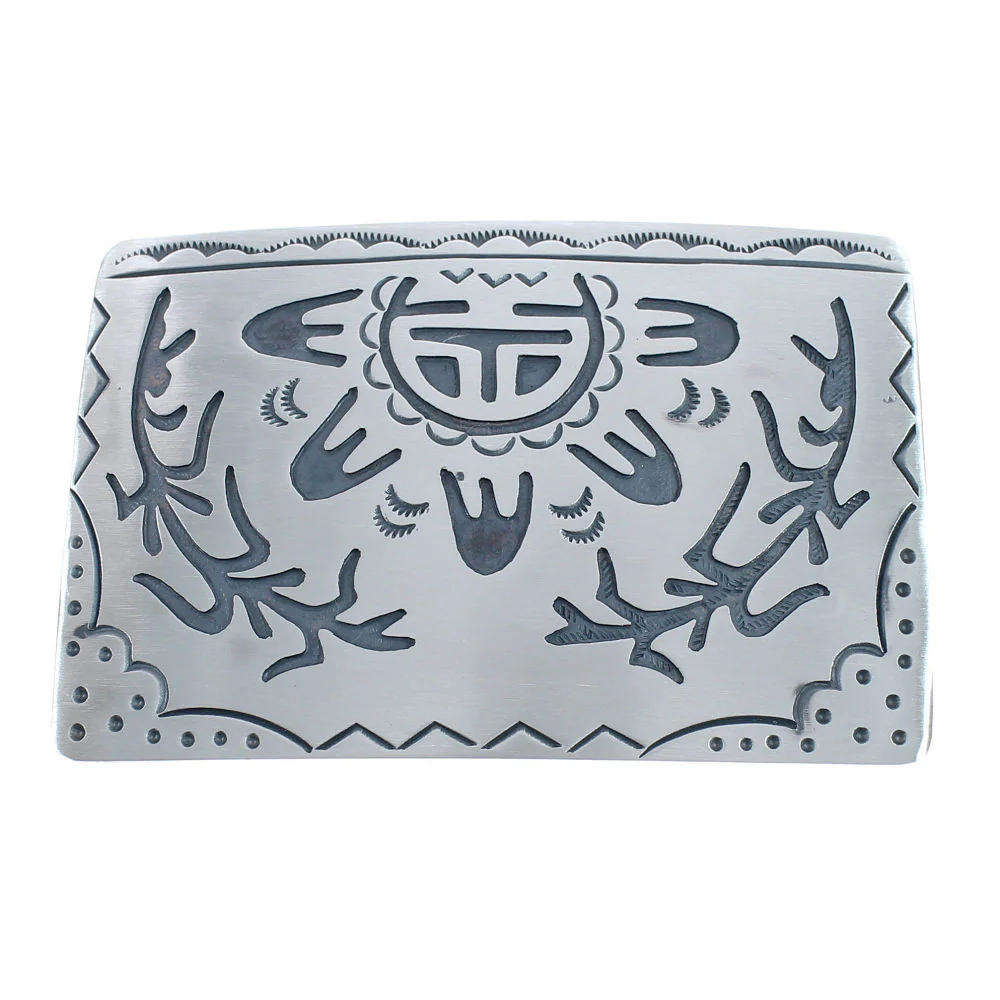 Navajo Sunface Corn Belt Buckle