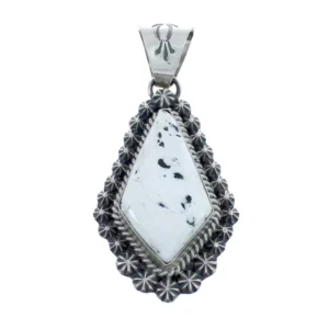 Navajo Wild Horse Turquoise And Authentic Sterling Silver Pendant