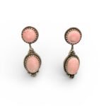 navajo pink conch earrings