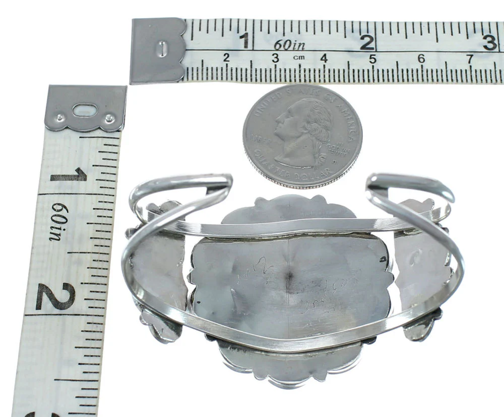 Multicolor Zuni Sun Sterling Silver Cuff Bracelet - Image 5
