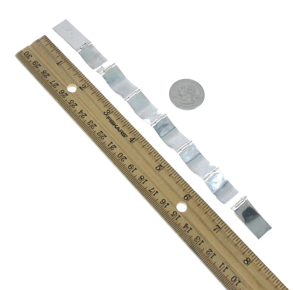 Sterling Silver 12 KGF Link Bracelet - Image 4