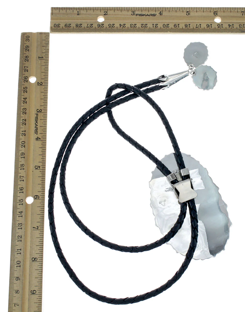 Navajo Bolo Tie Turquoise Sterling Silver Native American - Image 4