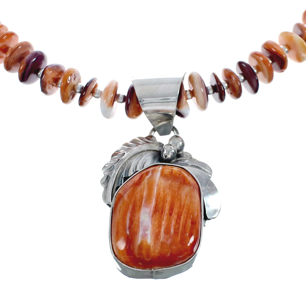 Oyster Shell Navajo Silver Bead