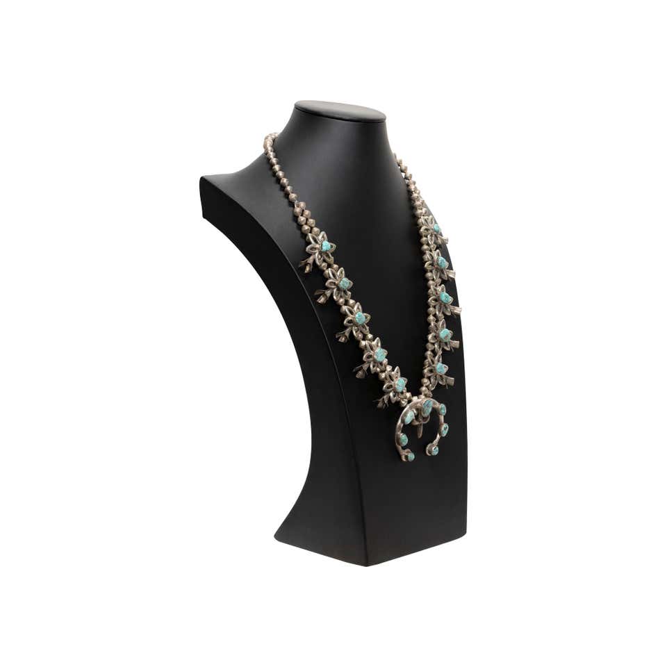 Breathtaking Vintage Navajo Flower Blossom Squash Necklace – Timeless Sterling Silver Masterpiece - Image 3