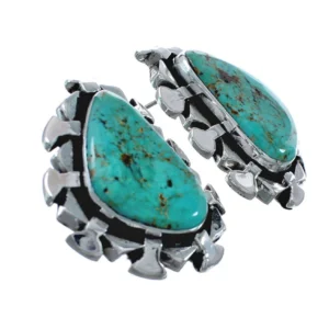Sterling Silver Turquoise Native American Post Earrings