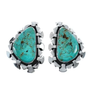 Sterling Silver Turquoise Native American Post Earrings