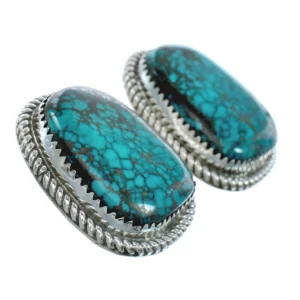 Sterling Silver Turquoise Navajo Post Earrings