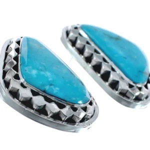 Sterling Silver Turquoise Post Native American Earrings