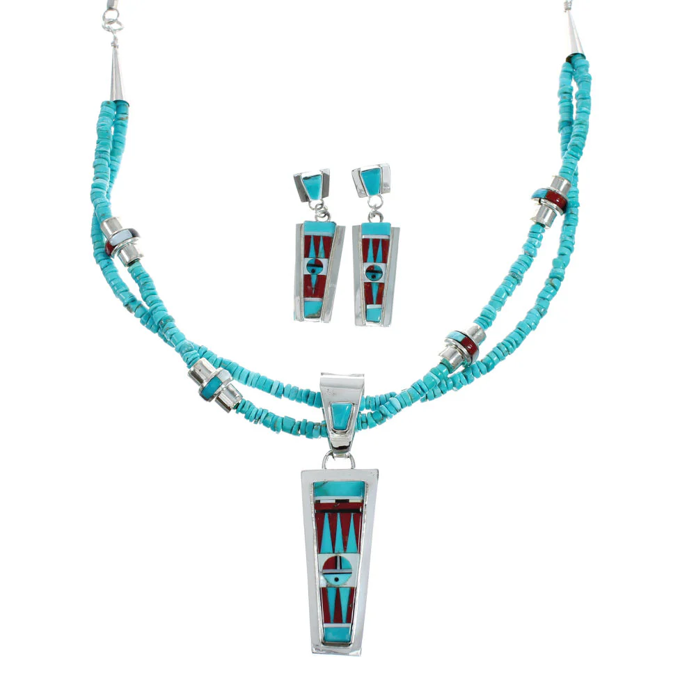 Zuni Indian Multicolor Sterling