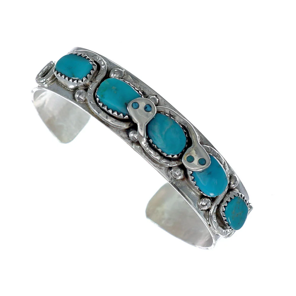 Zuni Effie Calavaza Snake Cuff