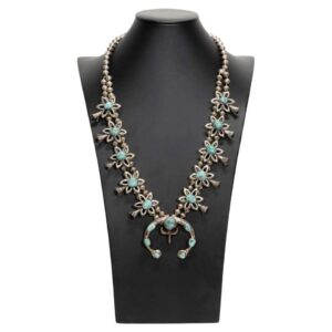 Breathtaking Vintage Navajo Flower Blossom Squash Necklace – Timeless Sterling Silver Masterpiece